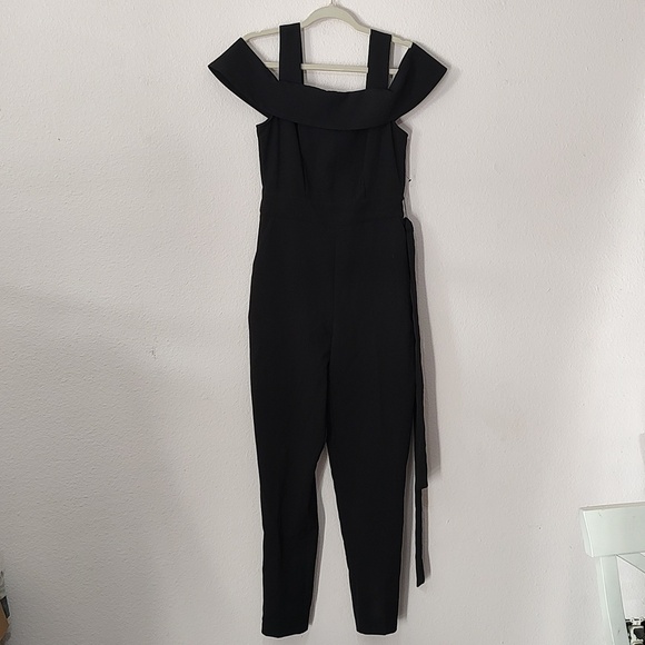 New York & Company Pants - New York & Company Black Off Shoulder Jumpsuit Size XS